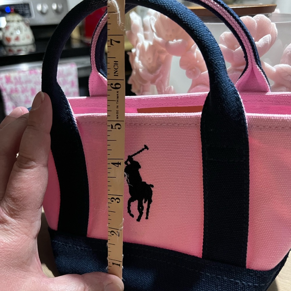 Ralph Lauren Pink and Blue Classic Tote Bag - Picture 8 of 9